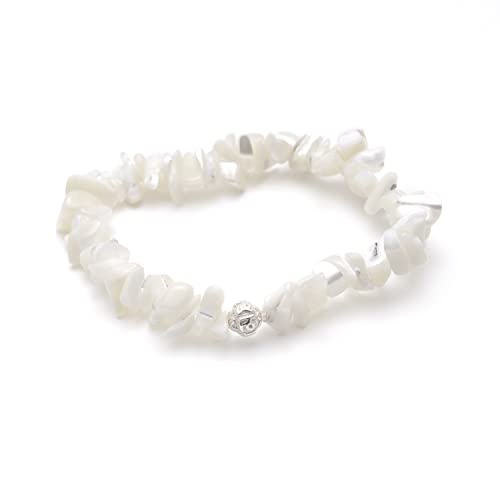 BERGERLIN Muschel Armband echt - Muschelarmband mit Silberperle aus 925 Sterling Silber - Größe M-L BERGERLIN Muschel Armband echt - Muschelarmband mit Silberperle aus 925 Sterling Silber - Größe M-L von BERGERLIN