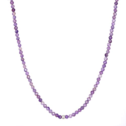 BERGERLIN Amethyst Halskette lila - lilane Kette - Silber - XS-S von BERGERLIN