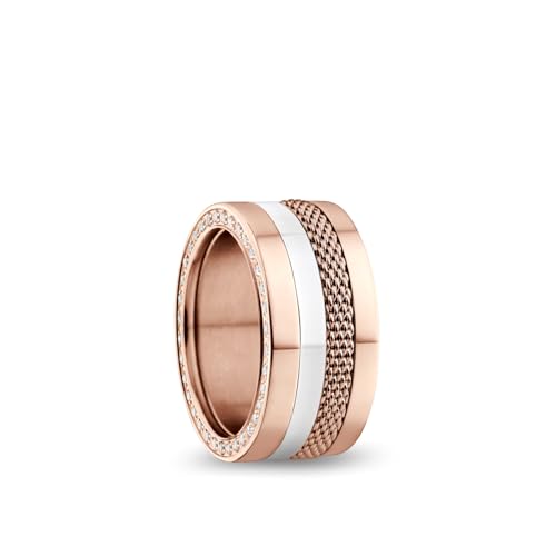 BERING Damen Ring in rosé gold glänzend - Arctic Symphony Collection mit Edelstahl - Amstel 7 von BERING