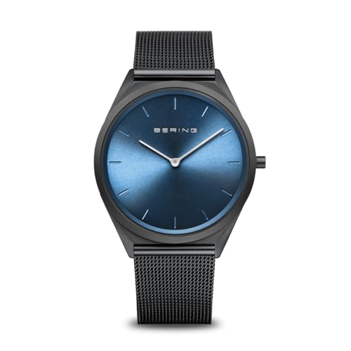 BERING Damen und Herren Uhr Quarz Movement - Ultra Slim Collection mit Edelstahl und Saphirglas 17039-227 Armbandsuhren - Wasserdicht: 3 ATM von BERING