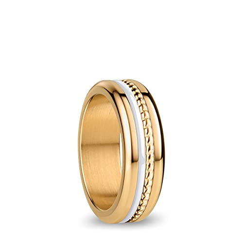BERING Austauschbar Ringkombination für Damen in Gold & Weiß mit einzigartigem Twist- & Change System, Kasai von BERING