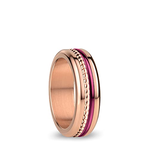 BERING Austauschbar Ringkombination für Damen in Rosé Gold & Lila mit einzigartigem Twist- & Change System, Tigris von BERING