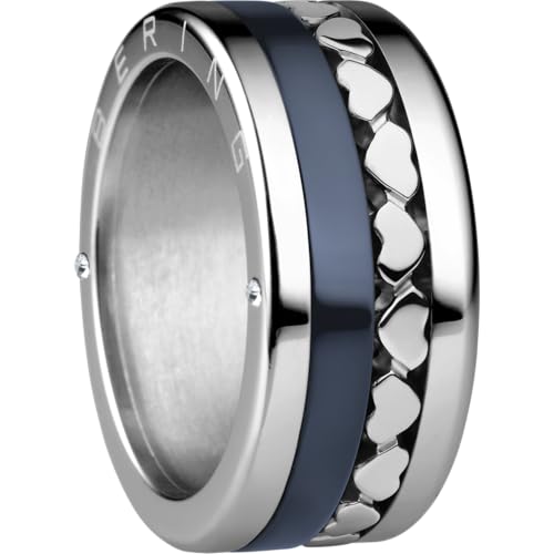 BERING Austauschbar Ringkombination für Damen in Silber & Blau mit einzigartigem Twist- & Change System, Maas von BERING