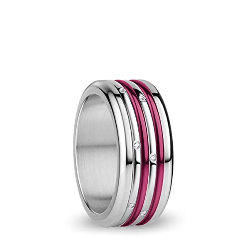 BERING Austauschbar Ringkombination für Damen in Silber & Lila mit einzigartigem Twist- & Change System, Yukon von BERING