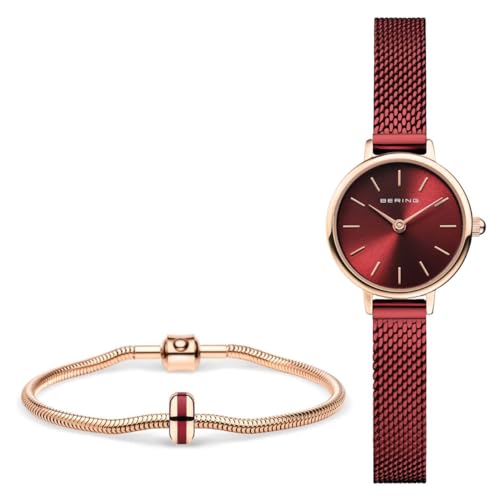 BERING Damen Analog Quarz Uhr mit Edelstahl Armband mid-39936 von BERING