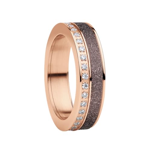 BERING Damen Ring in glänzendem roségold - Arctic Symphony Collection aus Edelstahl - Dordogne 7 von BERING