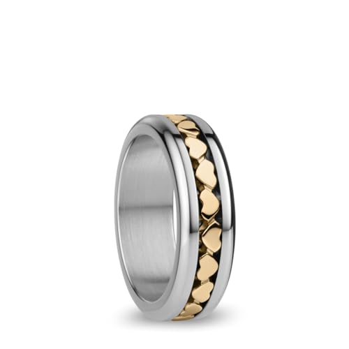 BERING Damen Ring in Silber glänzend - Arctic Symphony Collection mit Edelstahl - Verdon 7 von BERING