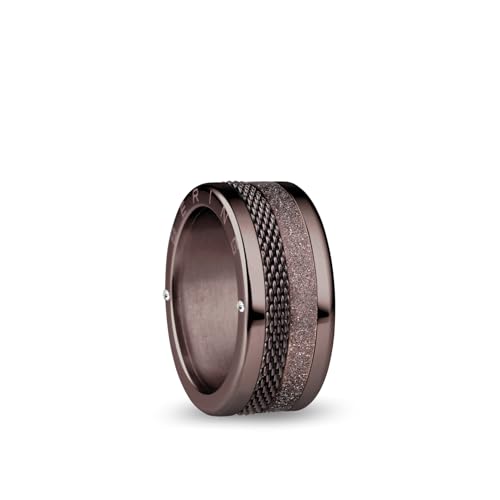 BERING Damen Ring in glänzendem braun - Arctic Symphony Collection aus Edelstahl - Arno 8 von BERING