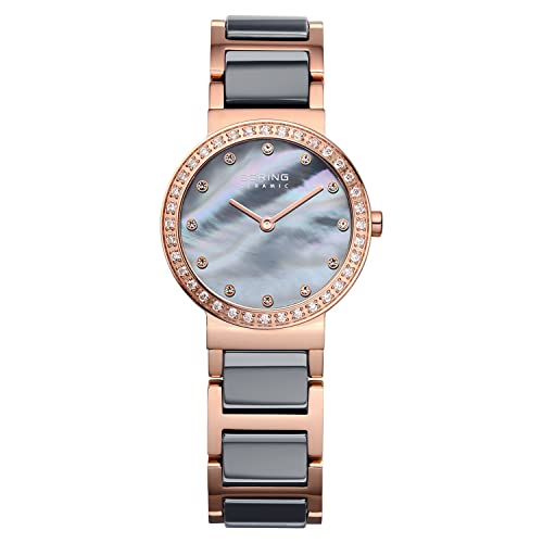 BERING Damen Uhr Quarz Movement - Ceramic Collection mit Edelstahl/Keramik und Saphirglas 10725-769 Armbandsuhren - Wasserdicht: 5 ATM von BERING