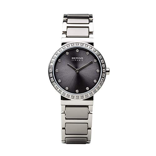 BERING Damen Uhr Quarz Movement - Ceramic Collection mit Edelstahl/Keramik und Saphirglas 10729-703 Armbandsuhren - Wasserdicht: 5 ATM von BERING