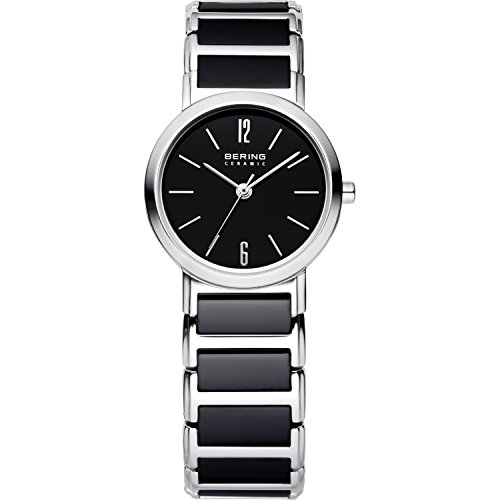 BERING Damen Uhr Quarz Movement - Ceramic Collection mit Edelstahl/Keramik und Saphirglas 30226-742 Armbandsuhren von BERING