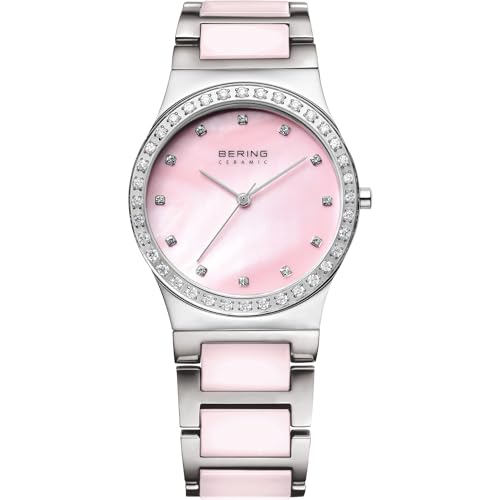 BERING Damen Uhr Quarz Movement - Ceramic Collection mit Edelstahl/Keramik und Saphirglas 32435-999 Armbandsuhren - Wasserdicht: 5 ATM von BERING