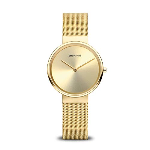 BERING Damen und Herren Uhr Quarz Movement - Classic Collection mit Edelstahl und Saphirglas 14526-XXX Armbandsuhren - Wasserdicht: 5 ATM, Gold von BERING