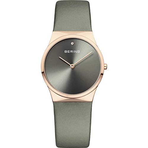 BERING Damen Uhr Quarz Movement - Classic Collection mit Satin und Saphirglas 12130-667 Armbandsuhren - 3 ATM von BERING