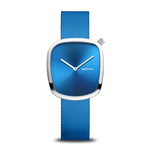 BERING Damen Uhr Quarz Movement - Pebble Collection mit Edelstahl und Saphirglas 18034-397 - 3 ATM von BERING