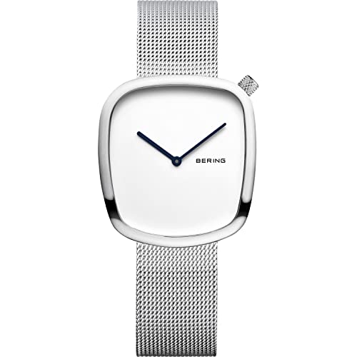 BERING Damen Uhr Quarz Movement - Pebble Collection mit Edelstahl und Saphirglas 18034-XXX Armbandsuhren von BERING