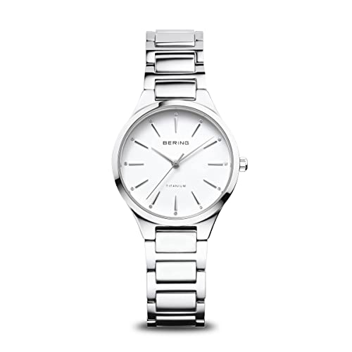 BERING Damen Uhr Quarz Movement - Titanium Collection mit Titan und Saphirglas 15630-704 - 10 ATM von BERING