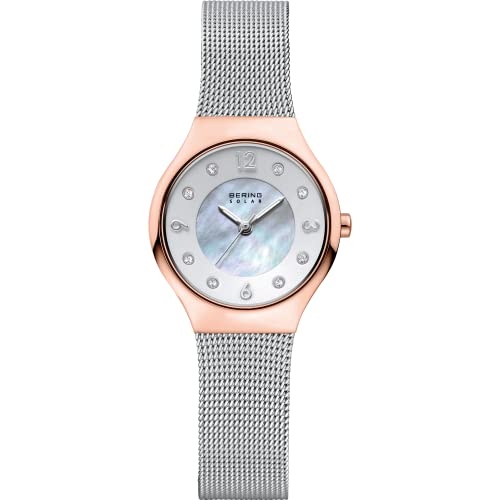BERING Damen Uhr Solar Movement - Solar Collection mit Edelstahl und Saphirglas 14427-060 - 5 ATM von BERING