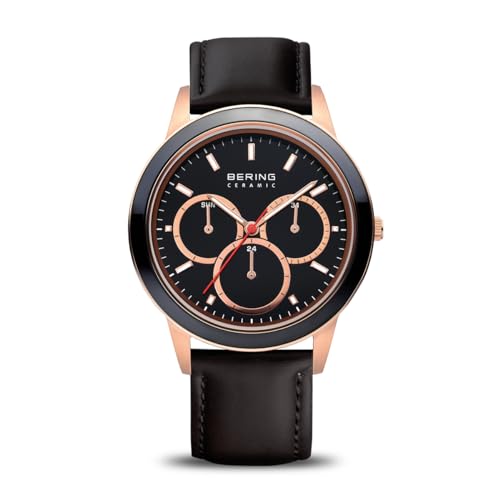 BERING Unisex Uhr Quarz Movement - Ceramic Collection mit Edelstahl und Saphirglas 33840-446 - 5 ATM von BERING