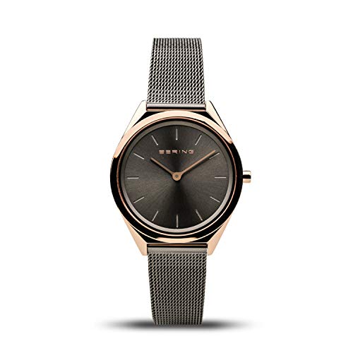 BERING Damen und Herren Uhr Quarz Movement - Ultra Slim Collection mit Edelstahl und Saphirglas 17031-369 Armbandsuhren von BERING