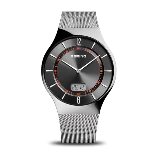 BERING Herren Uhr Funk Movement - Radio controlled Collection mit Kalbsleder und Saphirglas 51640-402 Armbandsuhren - 5 ATM von BERING