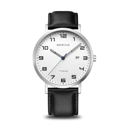 BERING Herren Uhr Quarz Movement - Titanium Collection mit Titan und Saphirglas 18640-404 von BERING