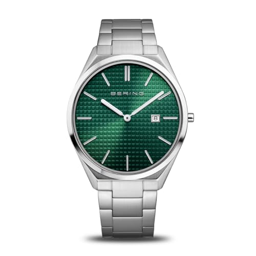 BERING Herren Uhr Quarz Movement - Ultra Slim Collection mit Edelstahl und Saphirglas 17240-708 von BERING