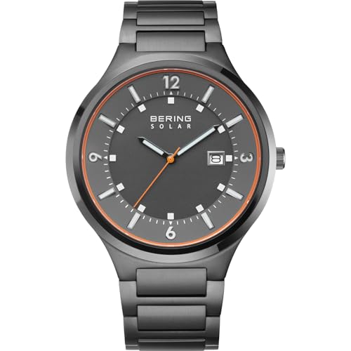 BERING Herren Uhr Solar Movement - Solar Collection mit Edelstahl und Saphirglas 14442-777 - 5 ATM von BERING