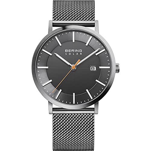 BERING Herren Uhr Solar Movement - Solar Collection mit Edelstahl und Saphirglas 15439-377 Armbandsuhren - Wasserdicht: 10 ATM von BERING