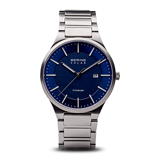 BERING Herren Uhr Solar Movement - Solar Collection mit Titan und Saphirglas 15239-777 - 10 ATM von BERING