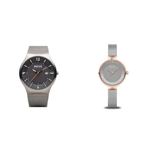 BERING Herren Uhr Solar Movement & Damen Uhr Solar Movement - Solar Collection mit Edelstahl und Saphirglas 14631-369 Armbandsuhren - Wasserdicht: 5 ATM BERING Herren Uhr Solar Movement & Damen Uhr Solar Movement - Solar Collection mit Edelstahl und Saphirglas 14631-369 Armbandsuhren - Wasserdicht: 5 ATM von BERING