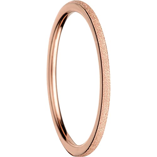 BERING Innenring ultraschmal Edelstahl Sparkling-Effect rosé 561-39-X0, Größe:7 von BERING