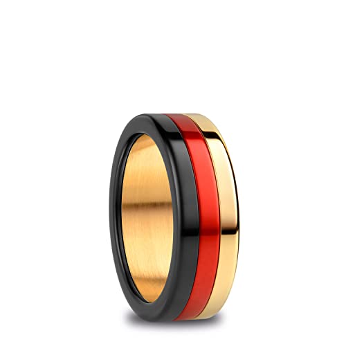 BERING Kombiring Arctic Symphony Collection Fan-Edition Fußball-WM Deutschland, Bering Größe:8 von BERING