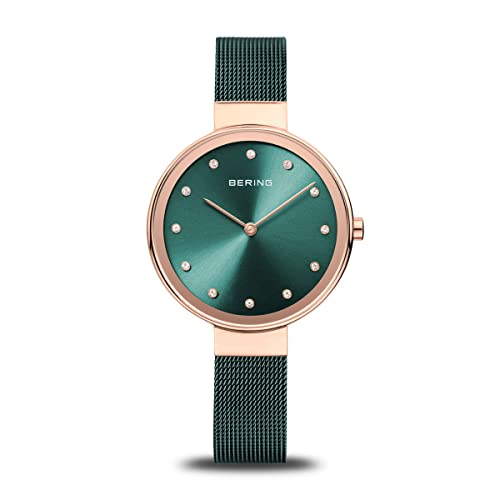 BERING Reloj Classic 12034-868 Mujer Acero Verde von BERING