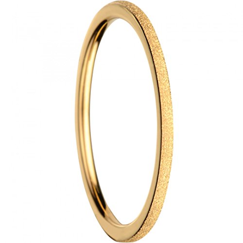 BERING Stapelring Edelstahl Sparkling Effect vergoldet Ultra schmal Arctic Symphony Collection 561-29-X0, Ringgröße:63 (20.1 mm Ø) von BERING
