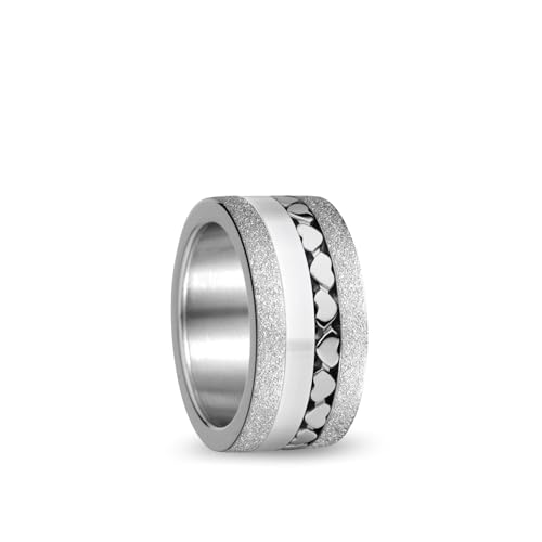 BERING Damen Ring in silber funkelnd - Arctic Symphony Collection mit Edelstahl - Tiber 8 von BERING