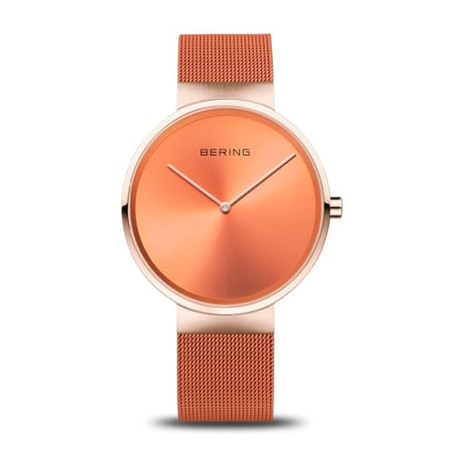 BERING Unisex Uhr Quarz Movement - Classic Collection mit Edelstahl und Saphirglas 14539-565 - Wasserdicht: 5 ATM von BERING