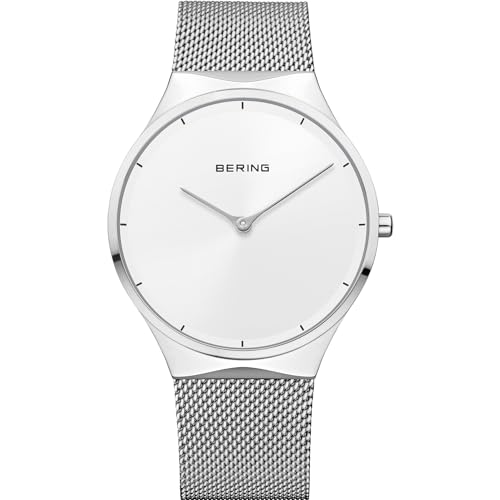 BERING Unisex Uhr Quarz Movement - Classic Collection mit Edelstahl und Saphirglas 12138-004 von BERING