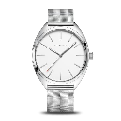 Bering Classic Collection Unisex Quarz Armbanduhr mit Edelstahl und Saphirglas 127220-40-000 Armband von BERING