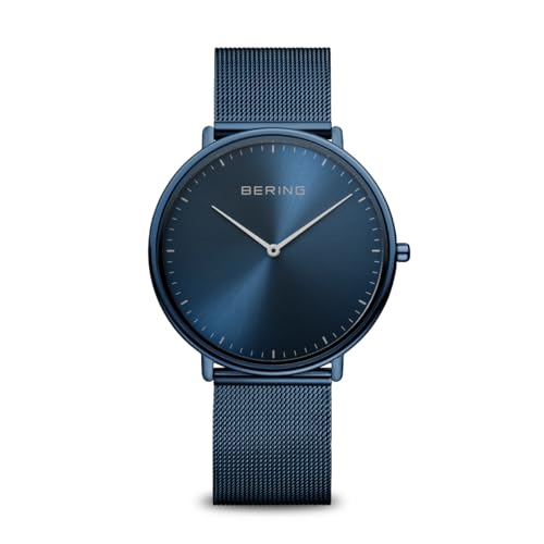 BERING Unisex Uhr Quarz Movement - Ultra Slim Collection mit Edelstahl und Saphirglas 15739-397 - Wasserdicht: 3 ATM von BERING