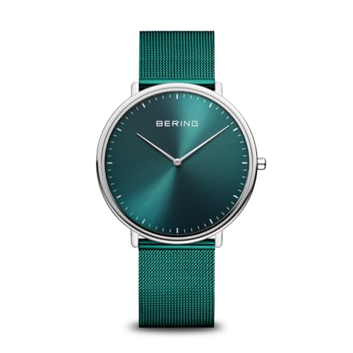 BERING Unisex Uhr Quarz Movement - Ultra Slim Collection mit Edelstahl und Saphirglas 15739-808 von BERING