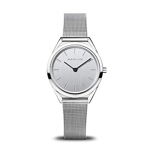 BERING Unisex Uhr Quarz Movement - Ultra Slim Collection mit Edelstahl und Saphirglas 17031-000 - 3 ATM von BERING