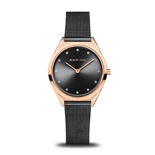 BERING Unisex Uhr Quarz Movement - Ultra Slim Collection mit Edelstahl und Saphirglas 17031-162 von BERING