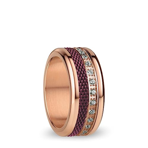 BERING Austauschbar Ringkombination für Damen in Rosé Gold & Lila mit einzigartigem Twist- & Change System, Douro von BERING