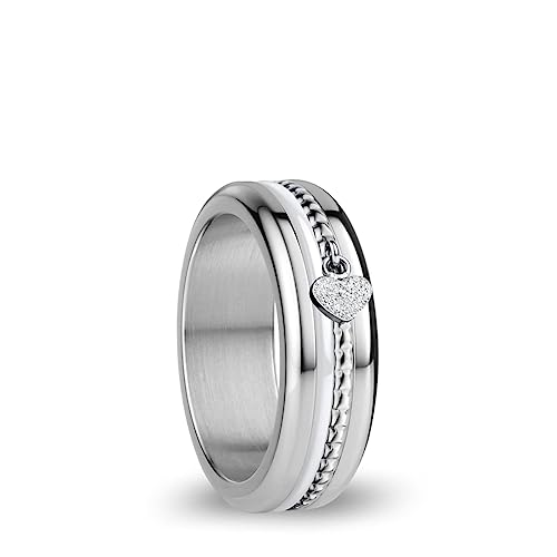 BERING Austauschbar Ringkombination für Damen in Silber mit einzigartigem Twist- & Change System, Loire von BERING