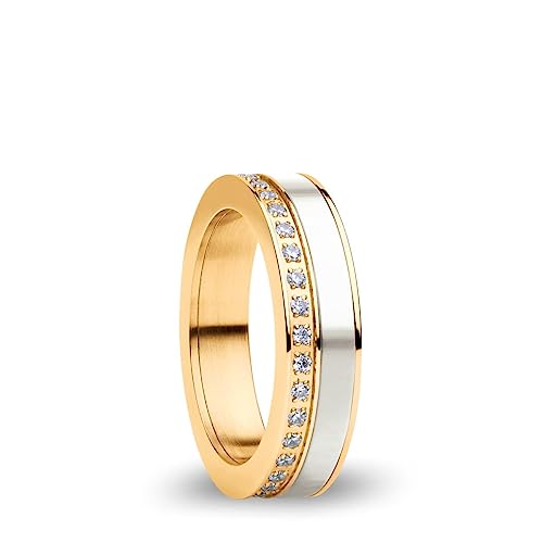 BERING Austauschbar Ringkombination für Damen in Gold & Weiß mit einzigartigem Twist- & Change System, Ebro von BERING