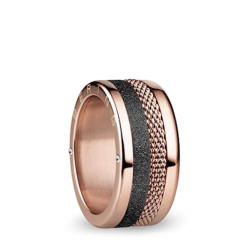 BERING Austauschbar Ringkombination für Damen in Rosé Gold & Schwarz mit einzigartigem Twist- & Change System, Tejo von BERING