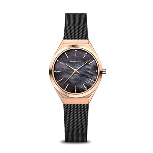BERING Damen Uhr analog Quarz mit Milanaise-Armband 18729-166 von BERING