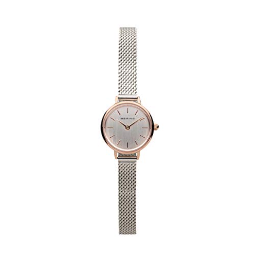 BERING Damen Uhr Quarz Movement - Classic Collection mit Edelstahl und Saphirglas 11022-XXX Armbandsuhren - Wasserdicht: 3 ATM, Roségold von BERING