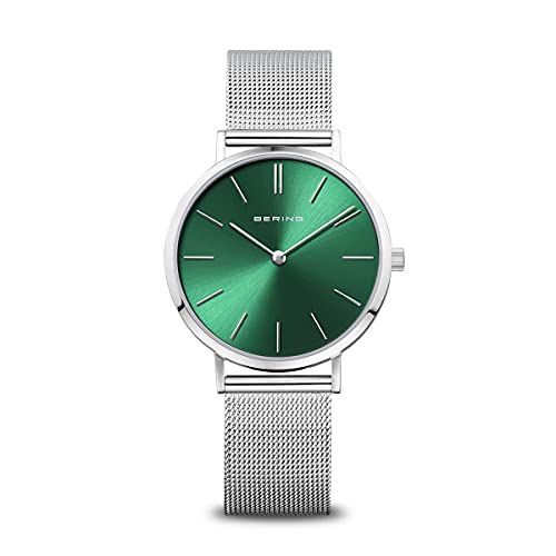 BERING Damen Uhr Quarz Movement - Classic Collection mit Edelstahl und Saphirglas 14134-008 - 3 ATM von BERING